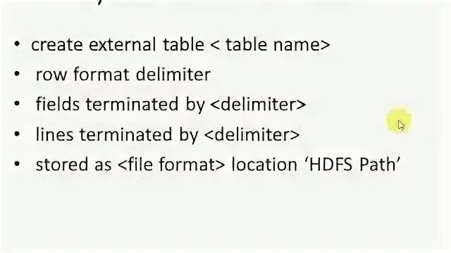 External table. External table