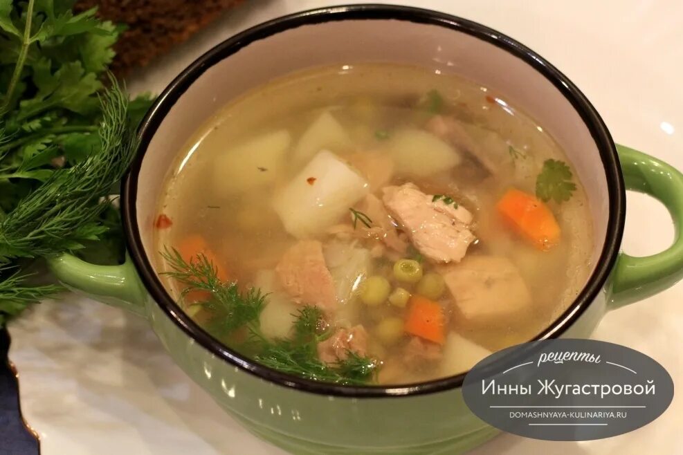 суп из тунца замороженного