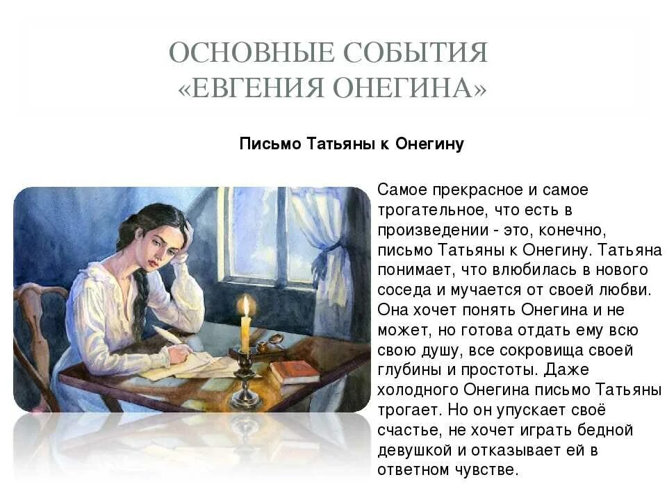Стихотворение пушкина онегин письмо