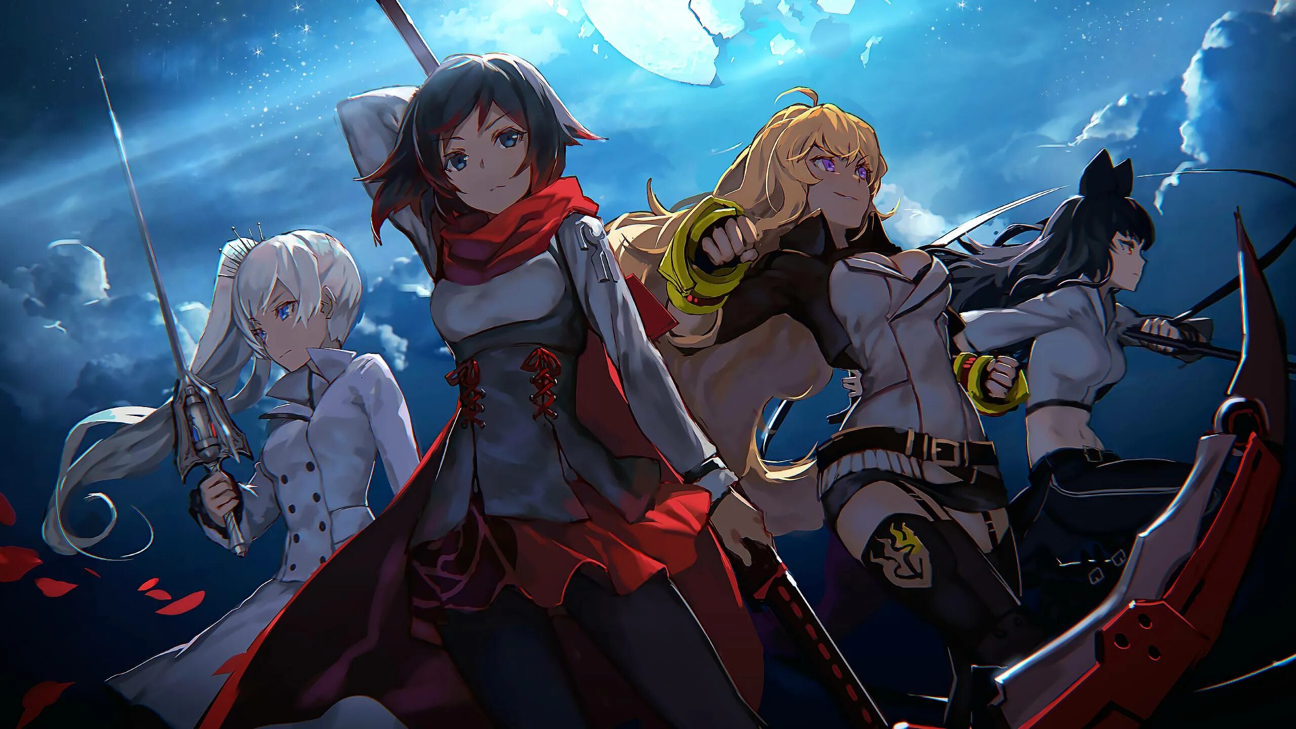 Красный, белый, черный, желтый / RWBY. Руби персонаж