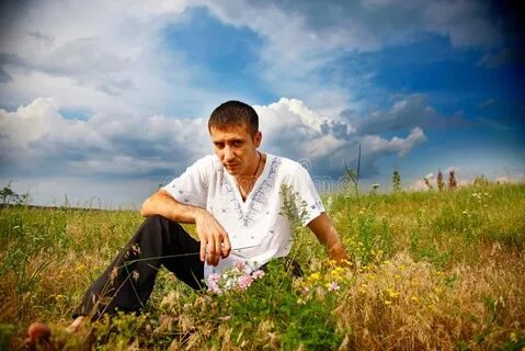 Русский мужик в поле
