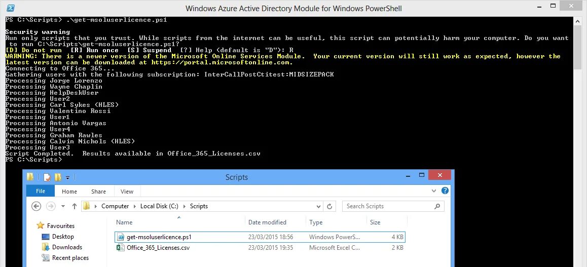 Скрипт активации Office 365. Export-CSV POWERSHELL. Office 365 через cmd. POWERSHELL'S Export-CSV with get-QADUSER. Scripts activate ps1