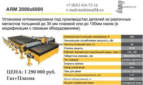 Толщина металла плазморез