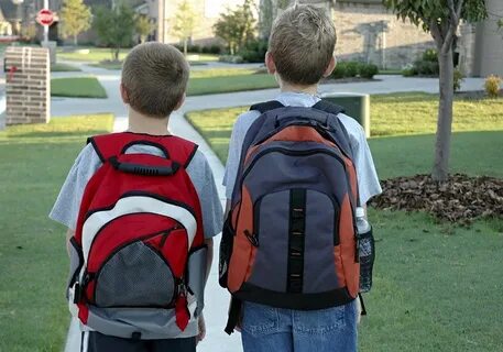 He walk to school now