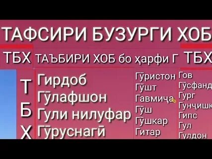 Таъбири хоб