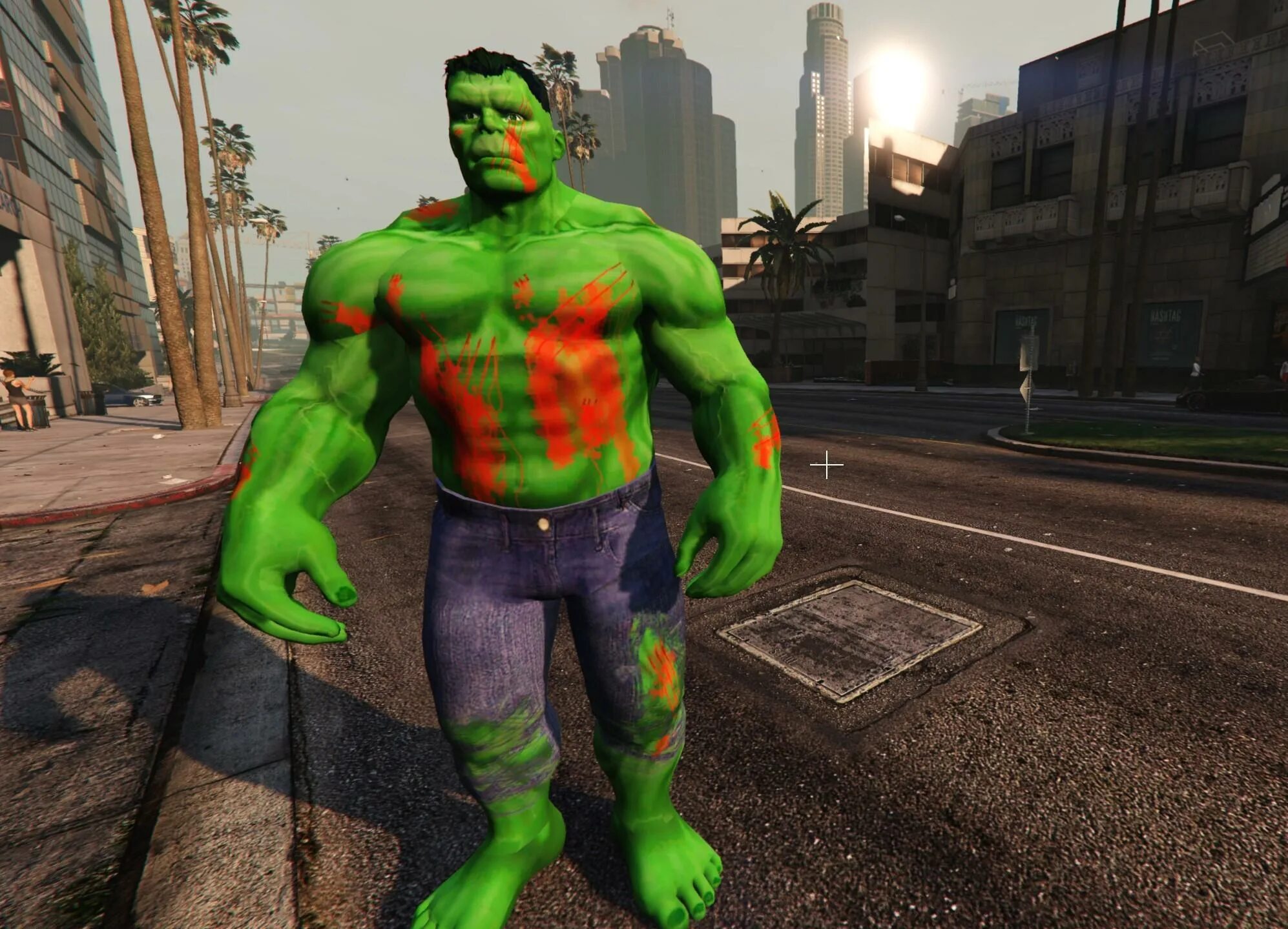 Гта мод на халка. ГТА 5 Халк. GTA 5 Skin Hulk. Мод на Халка. ГТА 5 мод на Халка.