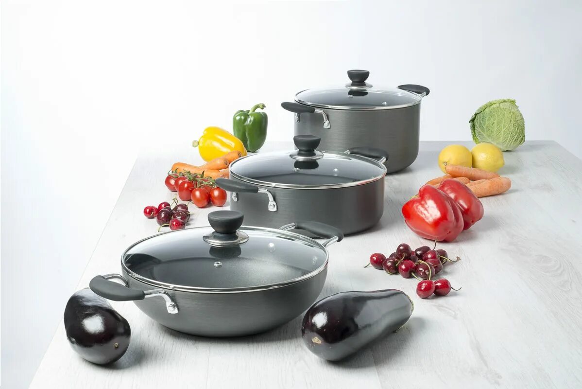 Кастрюля с крышкой Createrra 4,7л антипригарная, индукция. Кастрюля Floral Kitchen. Cookware. Посуда cacerola отзывы.