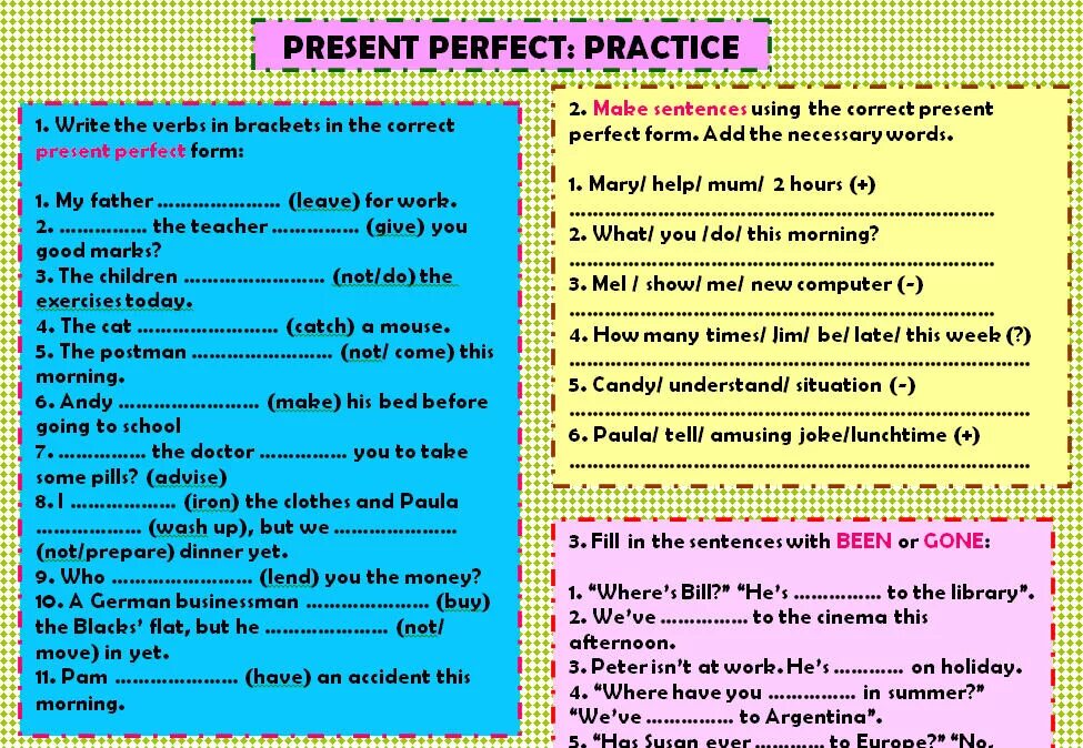 Упражнения паст симпл презент перфект 7 класс. Present perfect упражнения. Present perfect Tense задания. Интересные задания на презент Перфект. Задания по английскому на present perfect.