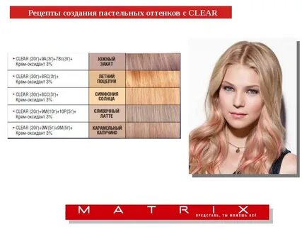 как смешать краски матрикс 10 уровня