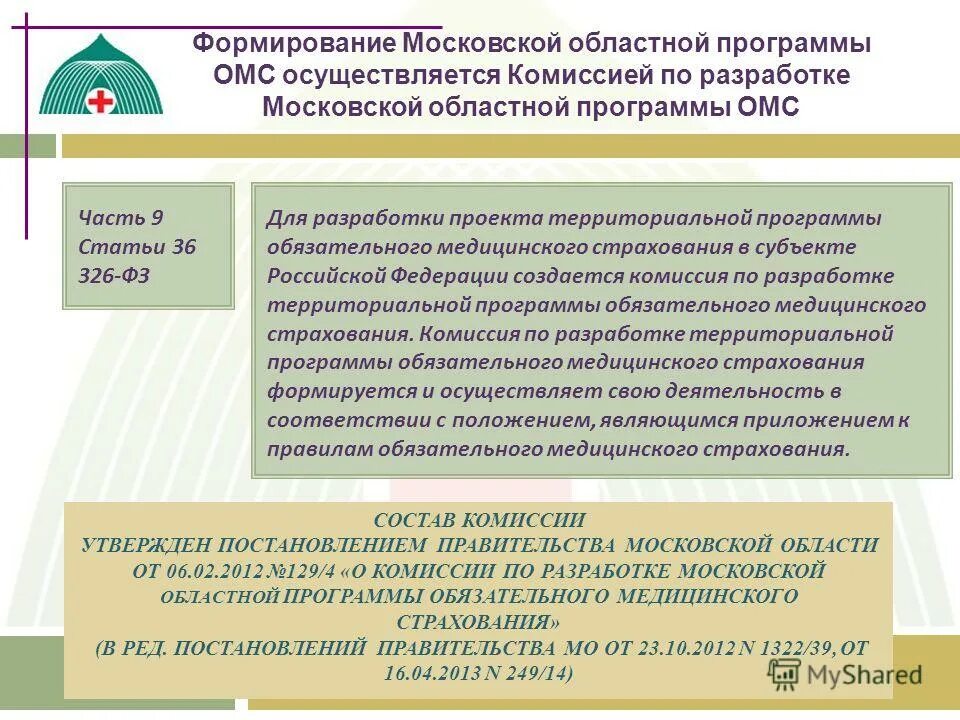 Фонд территориального медицинского страхования московской области