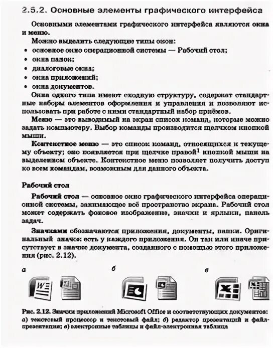 Таблица основные элементы графического интерфейса Что является основным элементом интерфейса Перечислите основные элементы графиче
