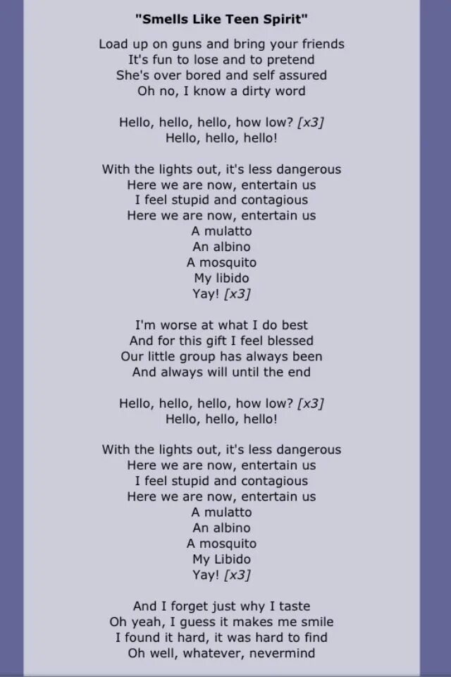 Перевод smells like teen. Песня smells like teen Spirit текст. Нирвана smells like teen Spirit текст. Текст песни smells like teen Spirit Nirvana. Нирвана текст smells.