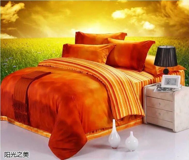 Постельное белье к Орандж. Красивое постельное белье. Оранжевое постельное белье. Красивая постель.