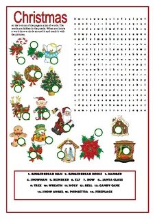 Christmas word find