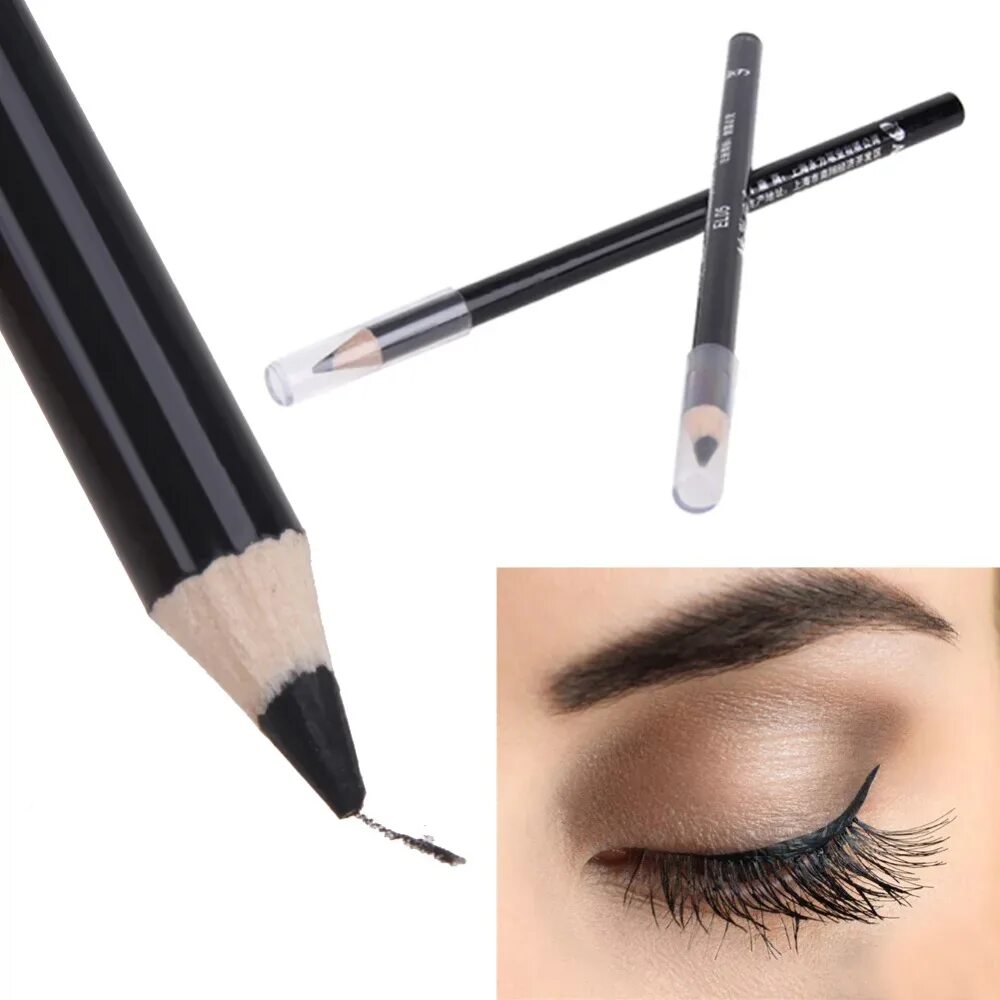 Карандаш eyeliner. Подводка глаз черным карандашом. Подводка глаз карандашом. Черный карандаш для стрелок. Подводка мягким карандашом.