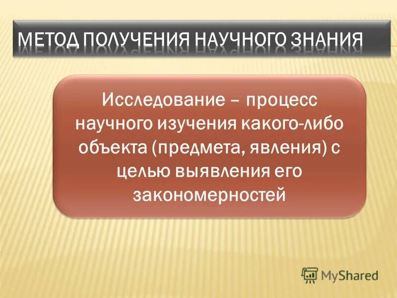 Изучение какого либо объекта. Изучение какого либо объекта
