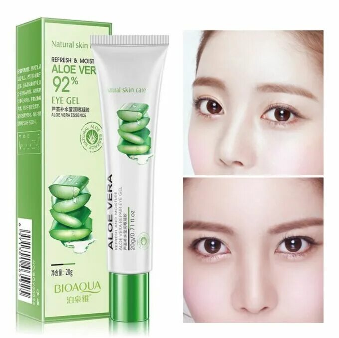 BIOAQUA гель для век алоэ Eye Gel. BIOAQUA алоэ вокруг глаз крем. BIOAQUA refreshing Moisturizing Aloe Essence. Средство от кругов под глазами алоэ. Bioaqua aloe vera