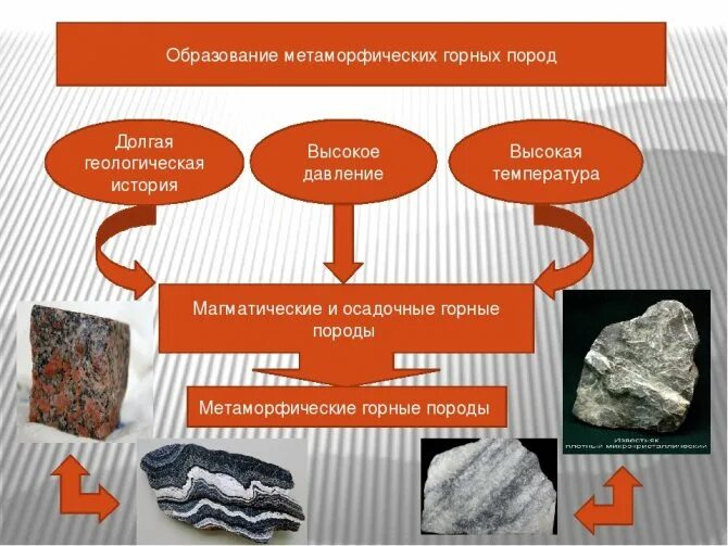 Осадочные и метаморфические горные породы. Метаморфические горные породы схема. Метаморфические горные породы схема образования. Схема магматические осадочные метаморфические горные породы.