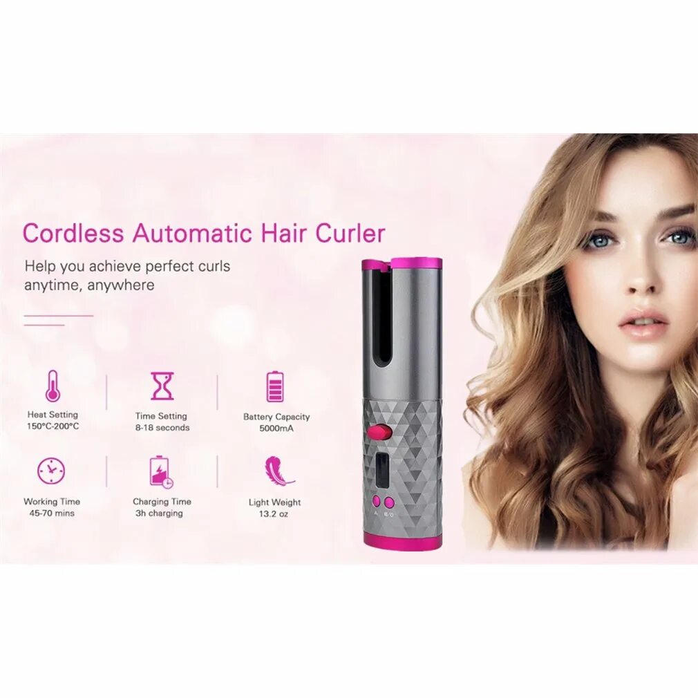 Cordless automatic curler. Стайлер automatic hair curler. Cordless automatic curler. Enchen cordless automatic hair curler e4. Автоматическая беспроводная плойка для волос wireless usb auto curler, rose gold.