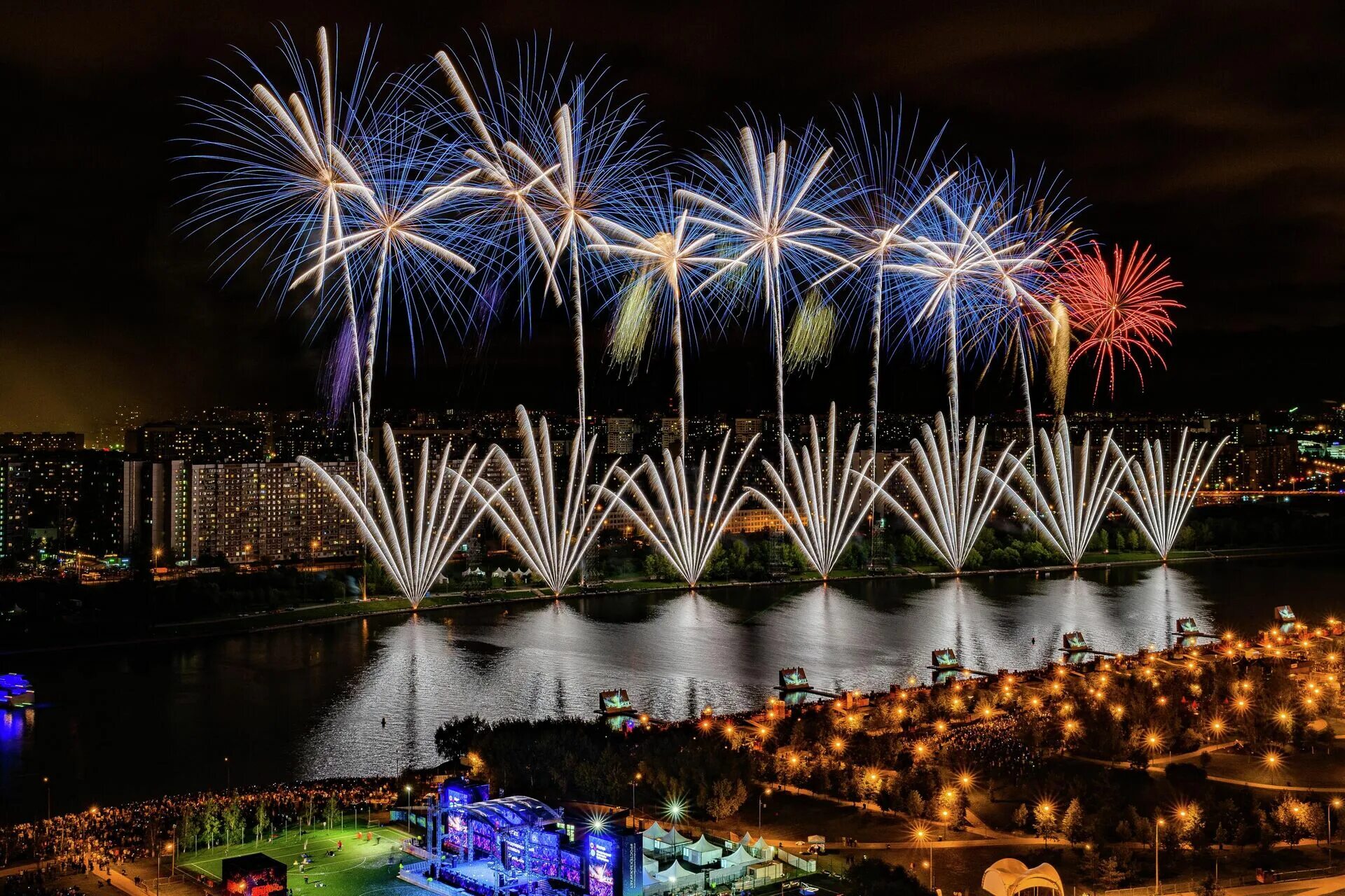 Firework parade