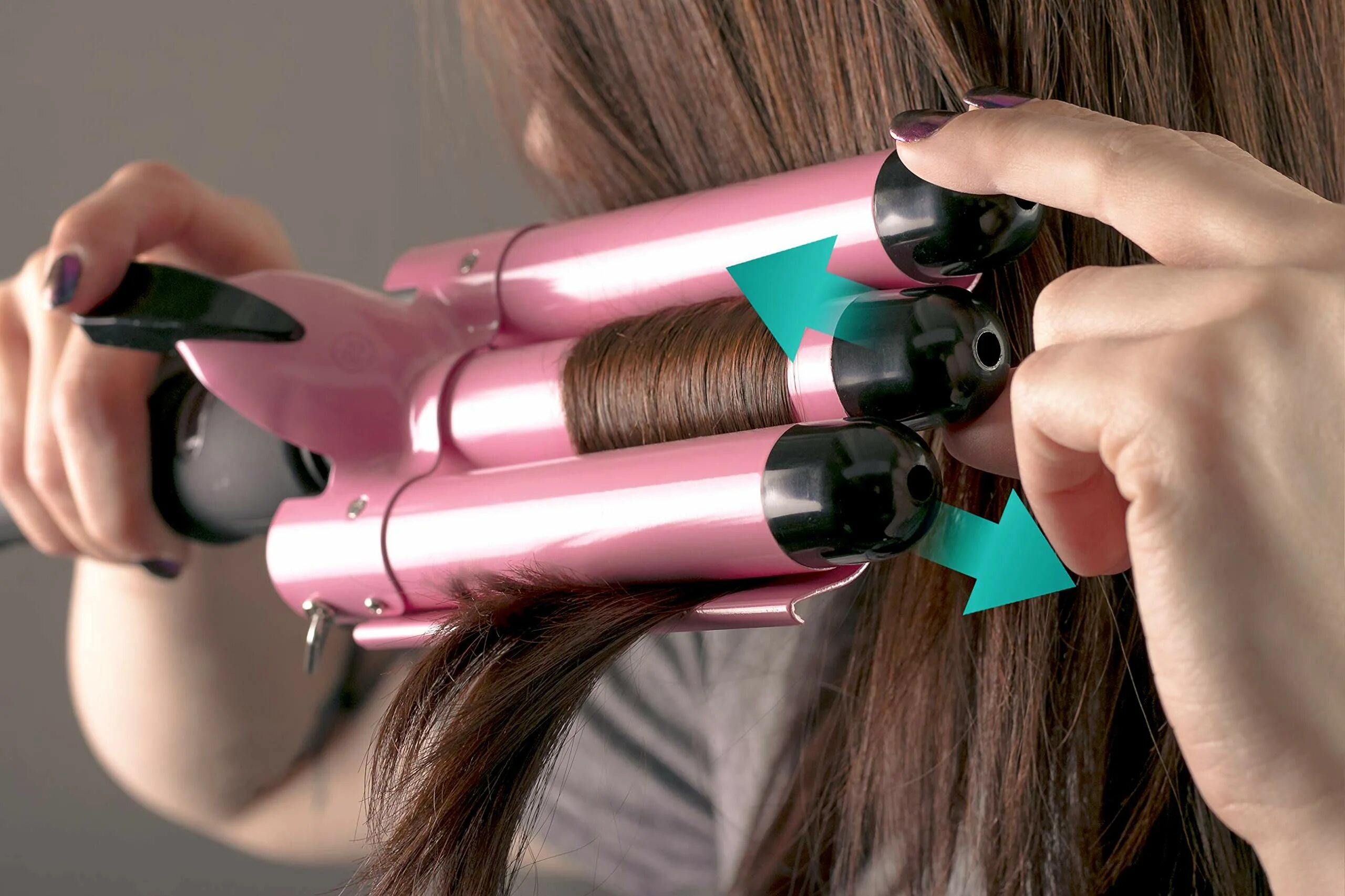 3 Barrel Curling Iron. Щипцы для завивки волос. Автоматическая плойка для завивки волос. Щипцы для завивки волос автоматические вращающиеся. Сам завивает волосы