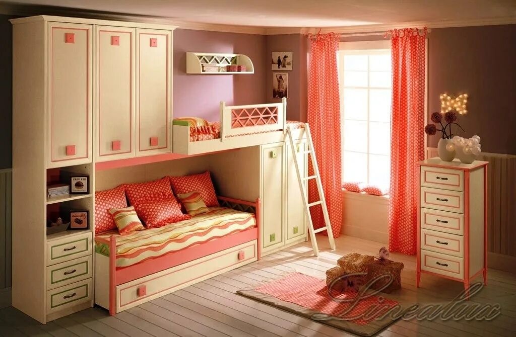 Мебель для девочки в комнату. Мебель для детской комнаты девочке. Детские комнаты для девочек. Детские спальни.