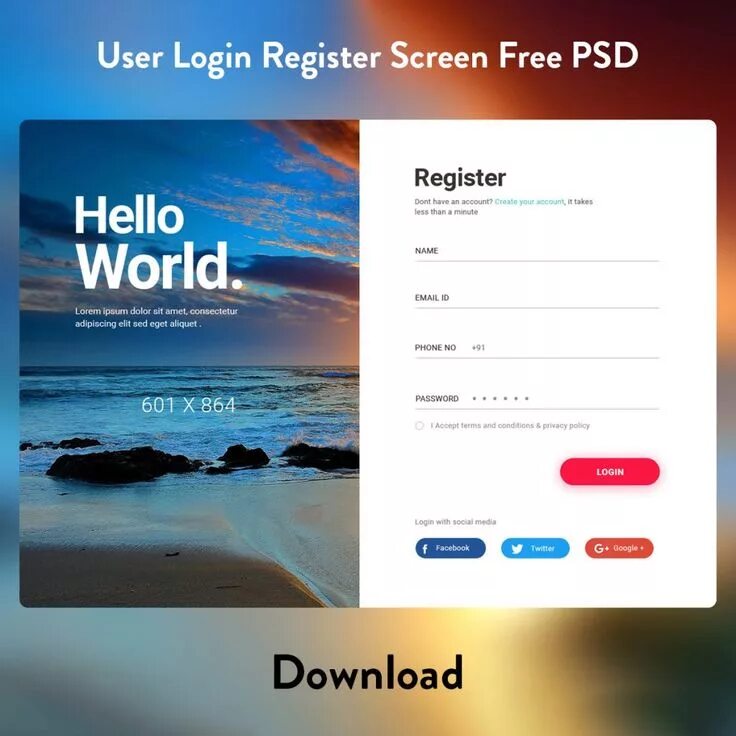 Registration login