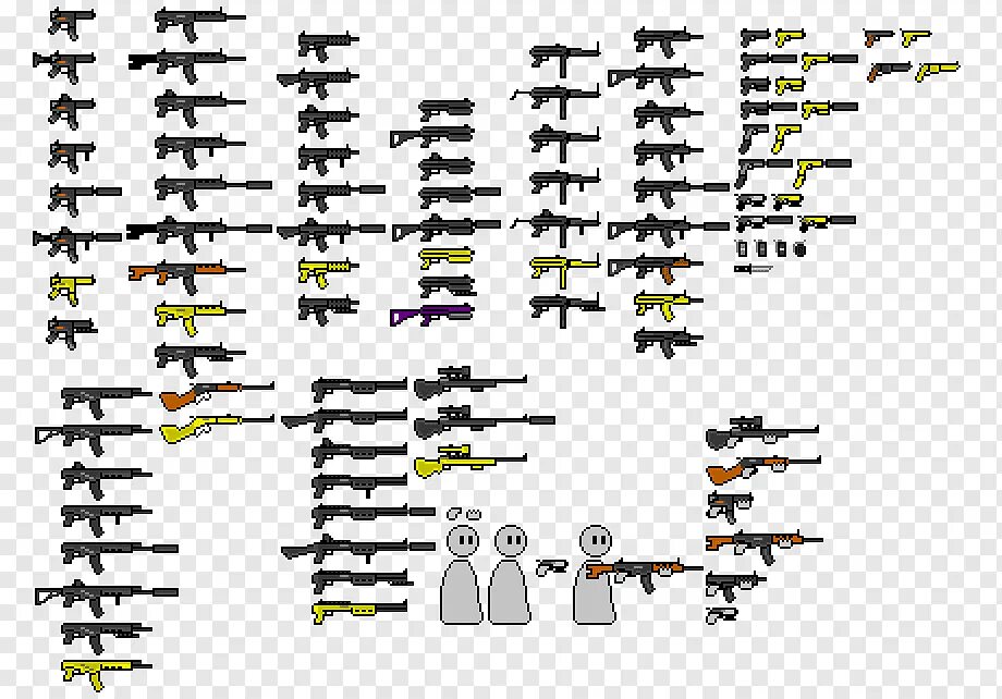Weapon sprites