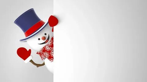 Снеговик футаж
