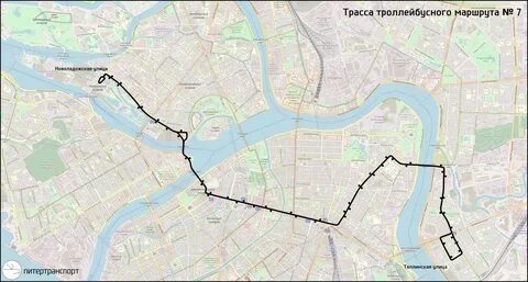 Маршрут 28 троллейбуса спб на карте остановки
