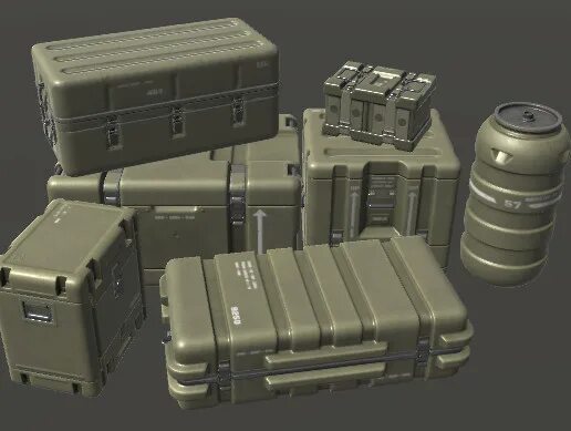 Weapon and armor crates once human