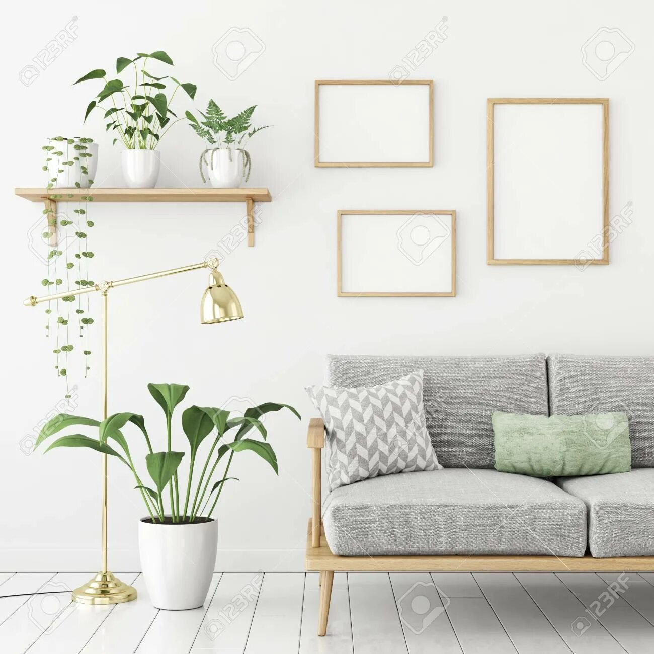 Frame in room