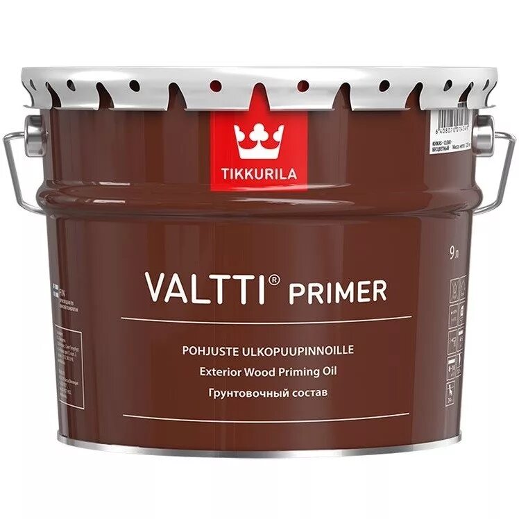 Грунтовочный антисептик Валтти праймер - Valtti primer Tikkurila. Tikkurila Valtti primer, 9 л. Антисептик грунт Valtti primer 2,7л. Праймер для дерева Tikkurila.