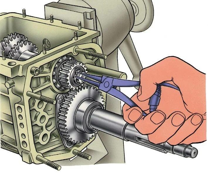 Как проверить кпп ваз. Сборка первичного вала ВАЗ 2107. Сборка КПП ВАЗ 2101. Разбор коробки ВАЗ 2101. Сборка КПП 2101.