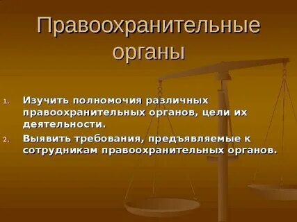 Название правоохранительных органов и их функции