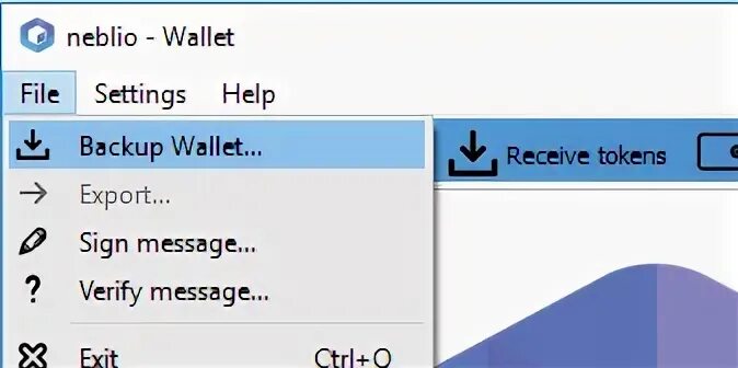 Setup backup. Setup backup