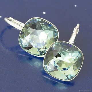 Серьги с кристаллами