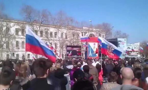 Школа 18 севастополь. Митинг в Севастополе 2014.