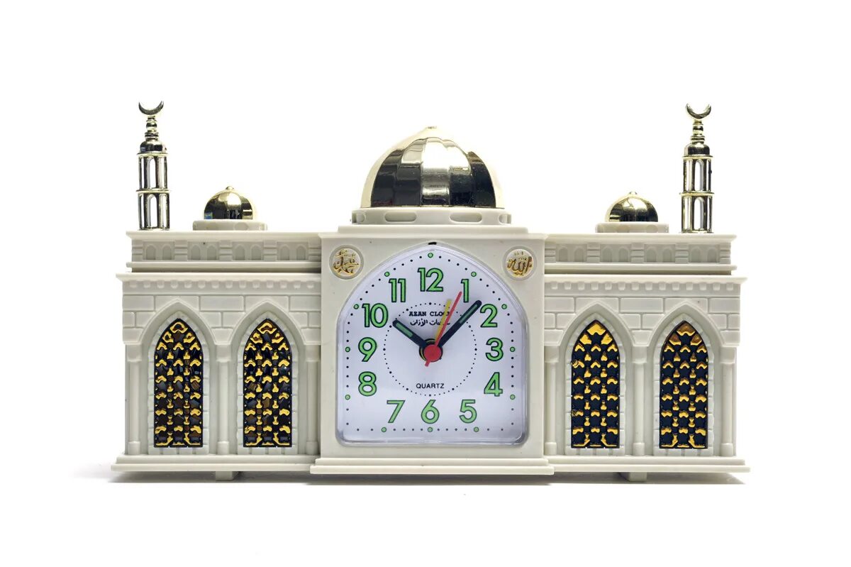 Красивый азан на будильник. Будильник в форме мечети. Часы мечеть. Часы с мечетью настенные. Будильник мечеть часы.