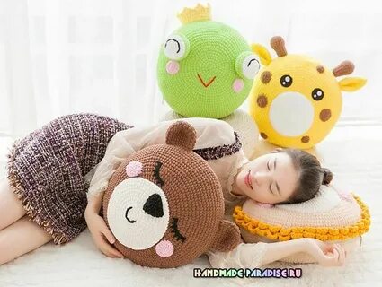Вязание подушки игрушки
