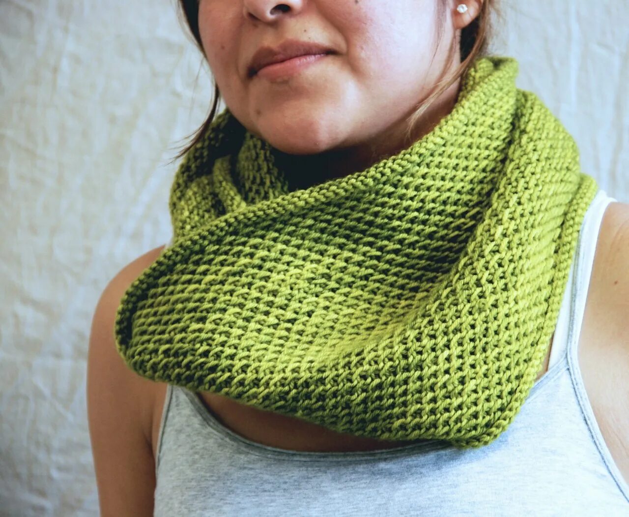 Вязание шарф петля