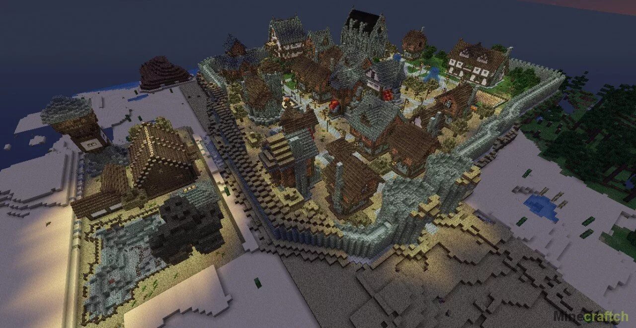Minecraft мод на деревни