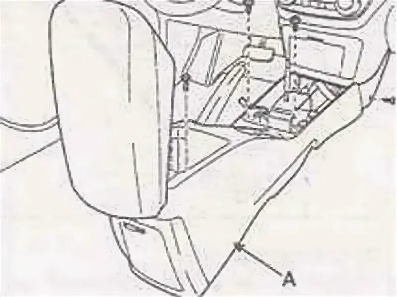 Center console - removal and installation (Kia Rio 2 2005-2011, petrol: Body: In