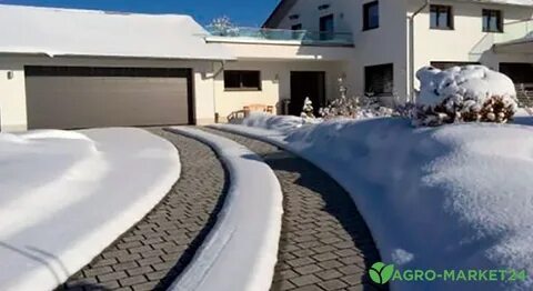 Теплая дорожка зимой