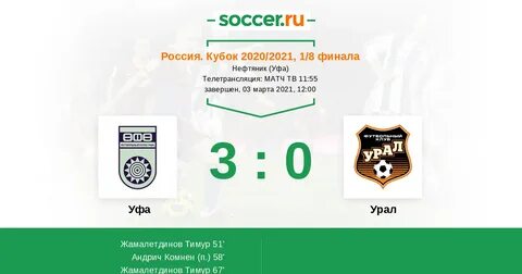 Уфа урал статистика