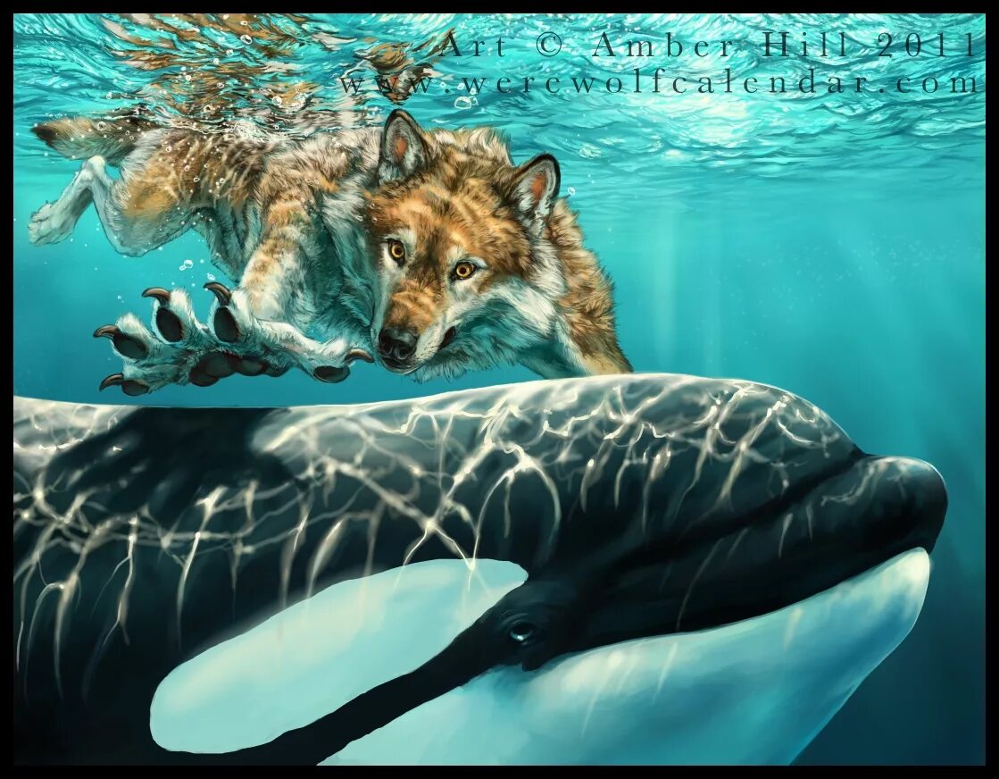 Звери под водой. Волк плавает. Тигр в воде. Волк под водой. Животное в воде арт.
