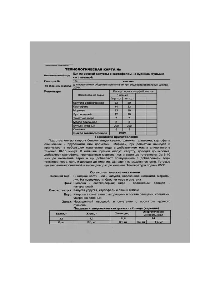 Технико-технологическая карта щи из свежей капусты. Технологическая карта суп щи из свежей капусты с картофелем. Технико технологическая карта на суп борщ. Щи из свежей капусты технологическая карта.