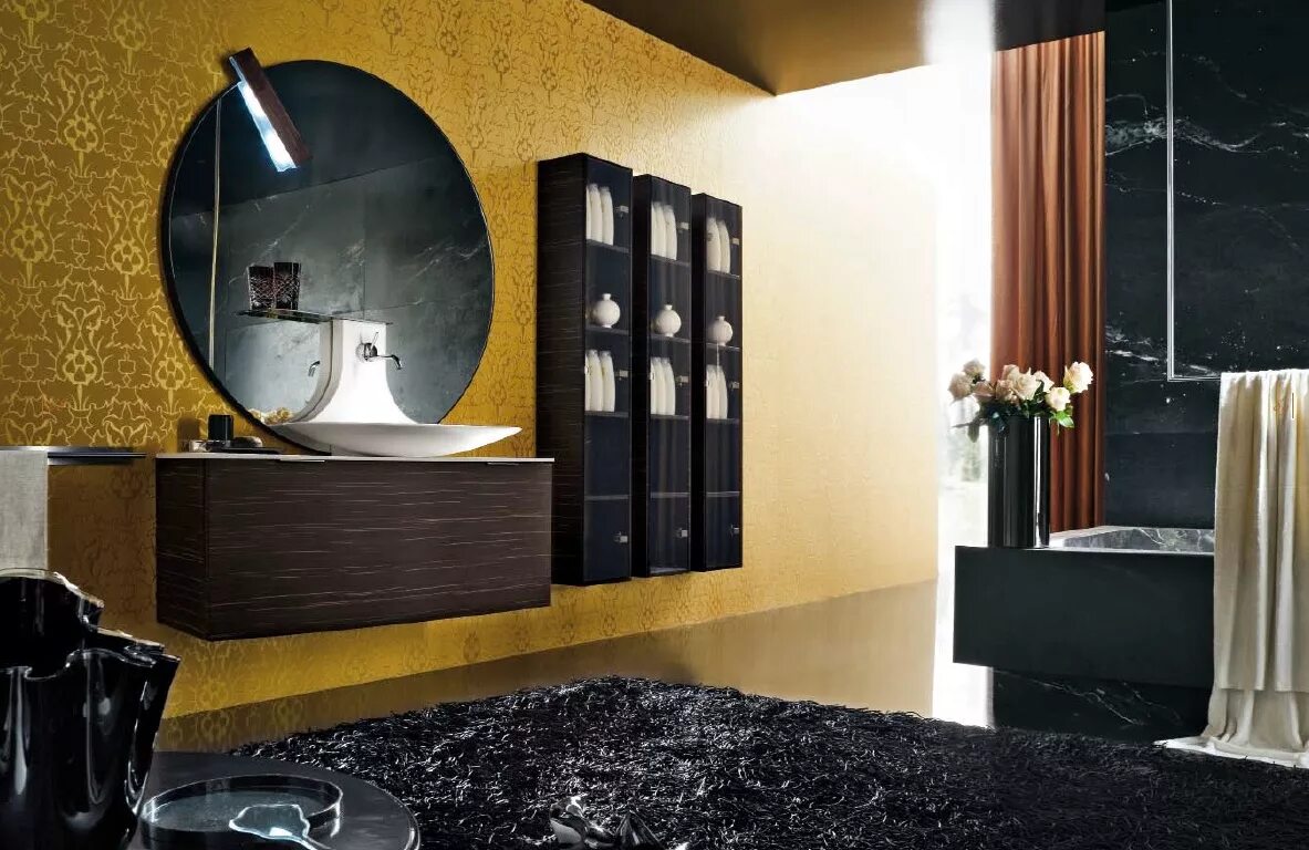 Unique black. Ванная в черно золотом цвете. Ванная в чёрно-золотом цвете. С чем сочетается черный в интерьере ванной комнаты. С чем сочетается черный мрамор.
