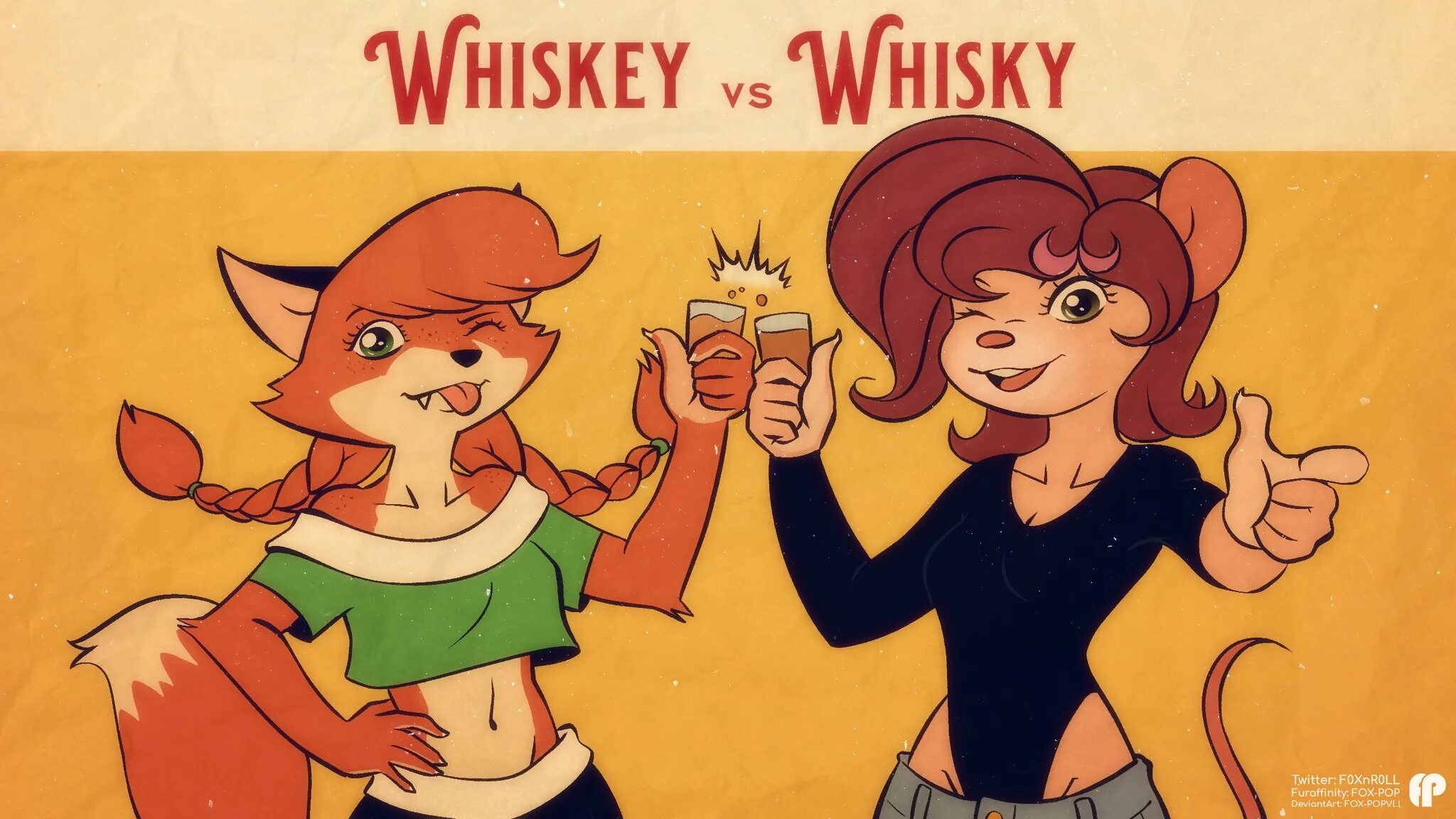 Fox pop. Patty the fox. fox pop (1942). виски с лисом.