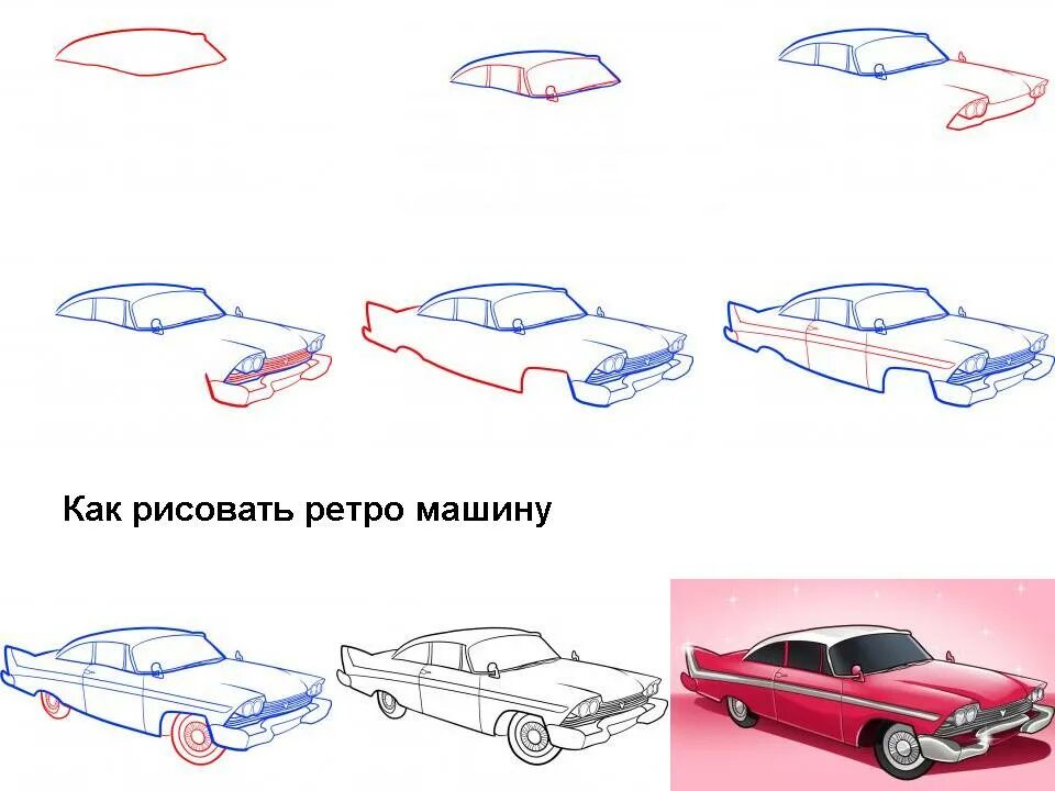 Легкие поэтапно машины. Машина рисунок. Поэтапный рисунок машины. Рисунок машины карандашом. Рисунки для срисовки машины.